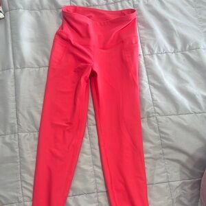 Old Navy Pink Leggings High Waist Stretchy